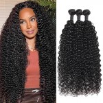 Brazilian jerry curly virgin hair bundles Jerry curl weave Human Hair