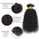 Brazilian Virgin Human Hair Bundles Curly Bundles Natural Black
