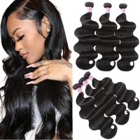 Indian Body Wave Virgin Hair 100% Unprocessed Human Hair Extensions Weave 