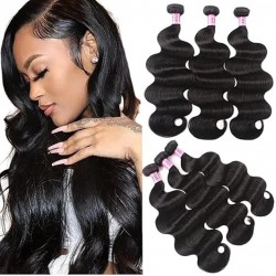 Indian Body Wave Virgin Hair 100% Unprocessed Human Hair Extensions Weave 