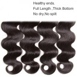 Indian Body Wave Virgin Hair 100% Unprocessed Human Hair Extensions Weave 