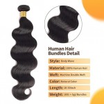 Unprocessed Brazilian Virgin Hair Bundles Body Wave Bundles Human Hair