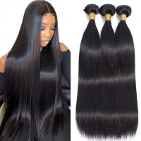 Human brazilian straight hair bundles Best Human Straight hair 