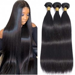 Human brazilian straight hair bundles Best Human Straight hair 